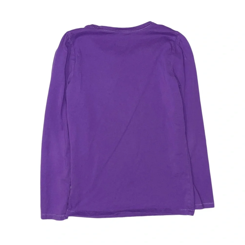 CHILDREN'S PLACE Girl's Purple Graphic Long Sleeve Shirt X-Large 14